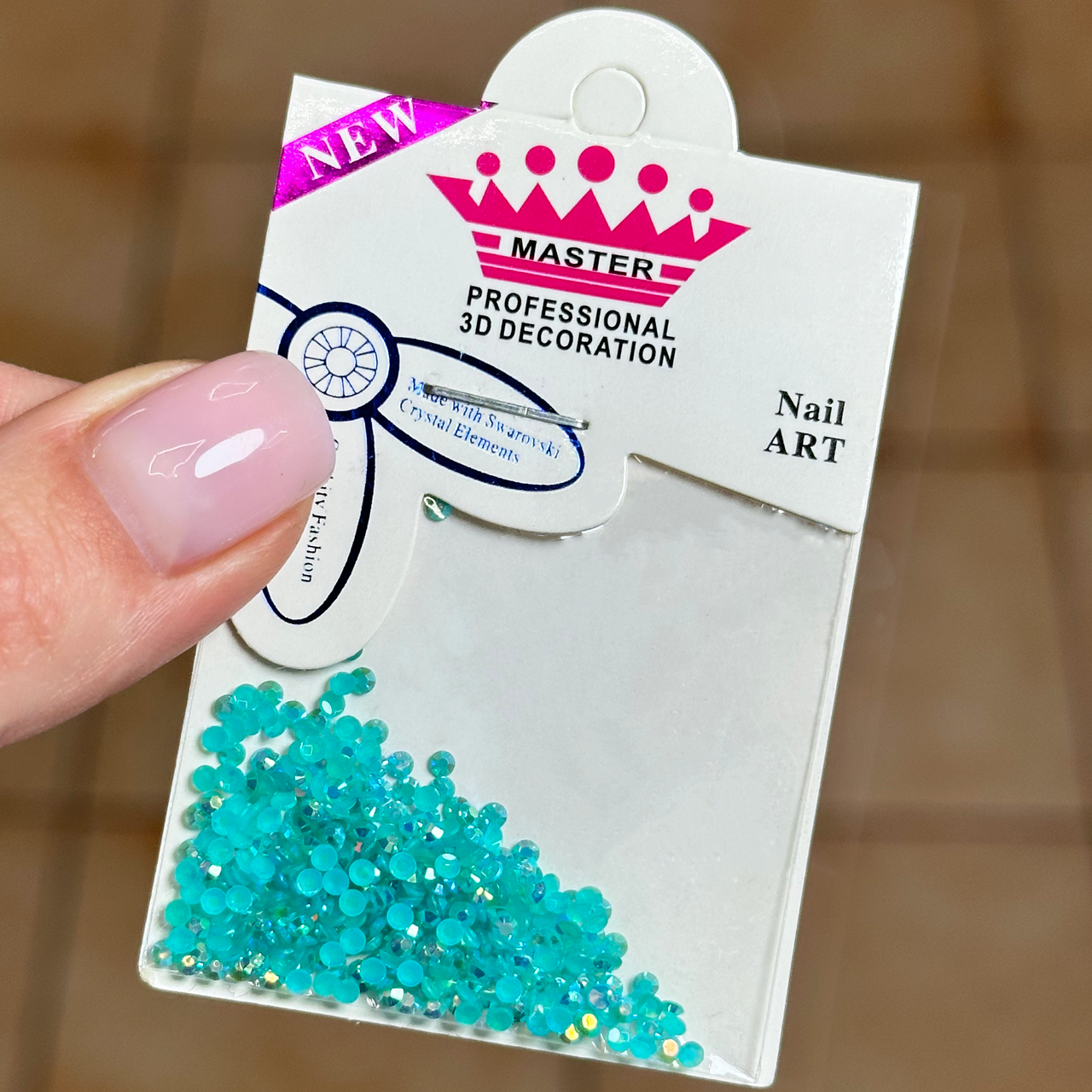 Стрази для декору Master Professional №08, бірюзові