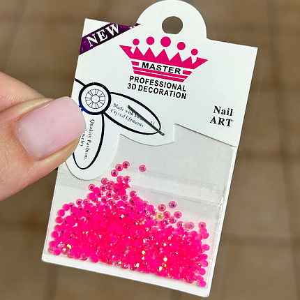 Стрази для декору Master Professional №19, яскраво-рожеві, фото 1