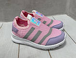 Дитячі кросівки для дівчинки літні Tom Wins сітка 34 22 см рожеві, фото 4