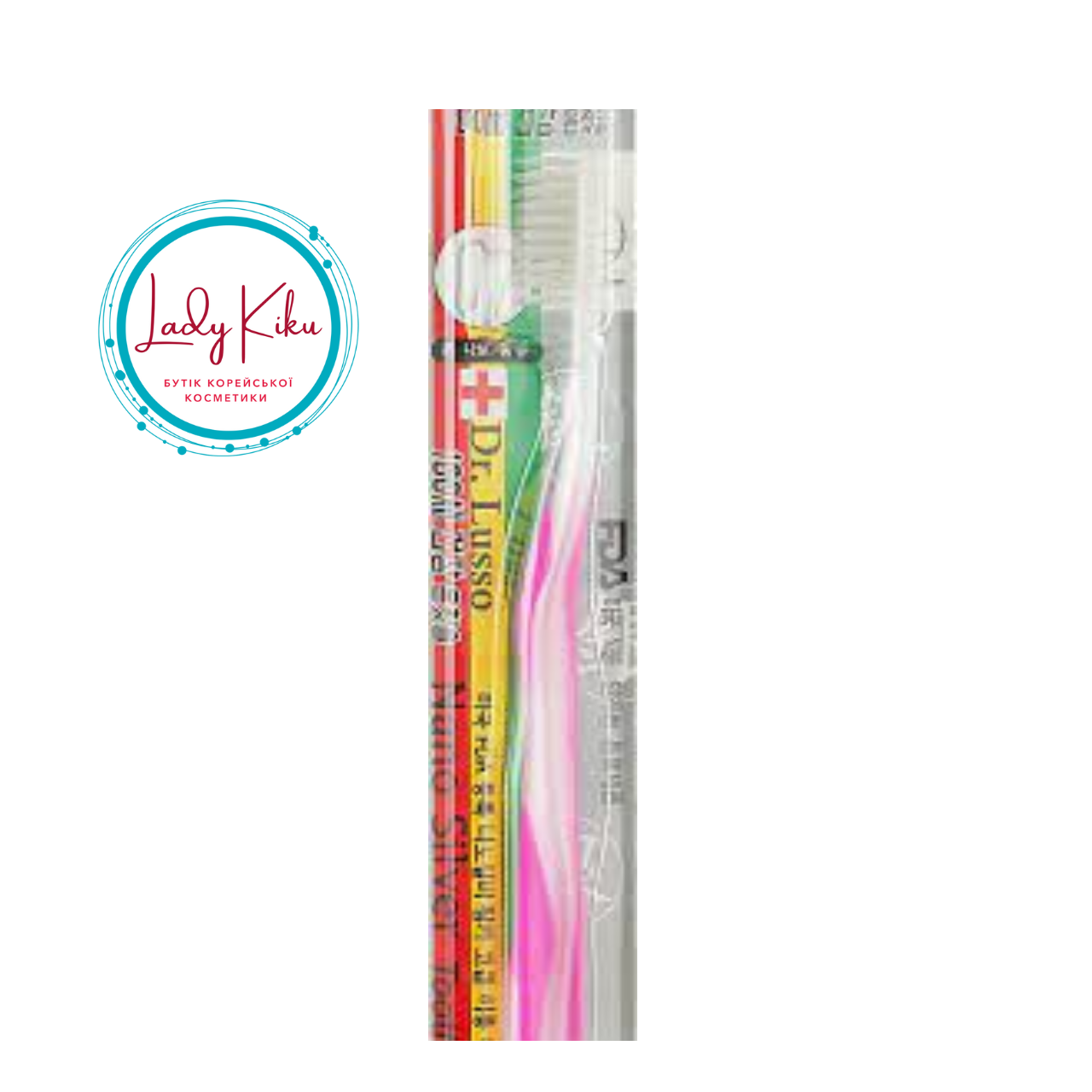 Зубна щітка з нано-частинками срібла Dr. Lusso Nano Silver Toothbrush