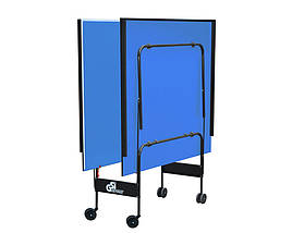 Тенісний стіл для закритих приміщень складаний тенісний стіл ігровий GSI-sport Аthletic Strong синій, фото 4