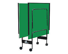 Тенісний стіл для закритих приміщень складаний тенісний стіл ігровий GSI-sport Athletic Strong зелений, фото 3