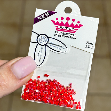 Стрази для декору Master Professional №07, червоні, фото 1
