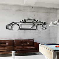 Почувствуйте спортивный дух! Панно с Porsche Cayman - элегантный авто декор!
