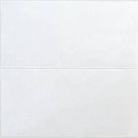 Декоративная самоклейка 3Д-панель однотонная Белая Текстура сплошная 700х700х5мм мягкие панели на стены