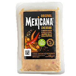 Сир чеддер мексиканський з гострим перцем Ілчестер Ilchester mexicana 150g 12шт/ящ (Код: 00-00016094)