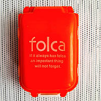 Органайзер для таблеток на 8 ячеек Folca таблетница контейнер в двух цветах Помаранчевий