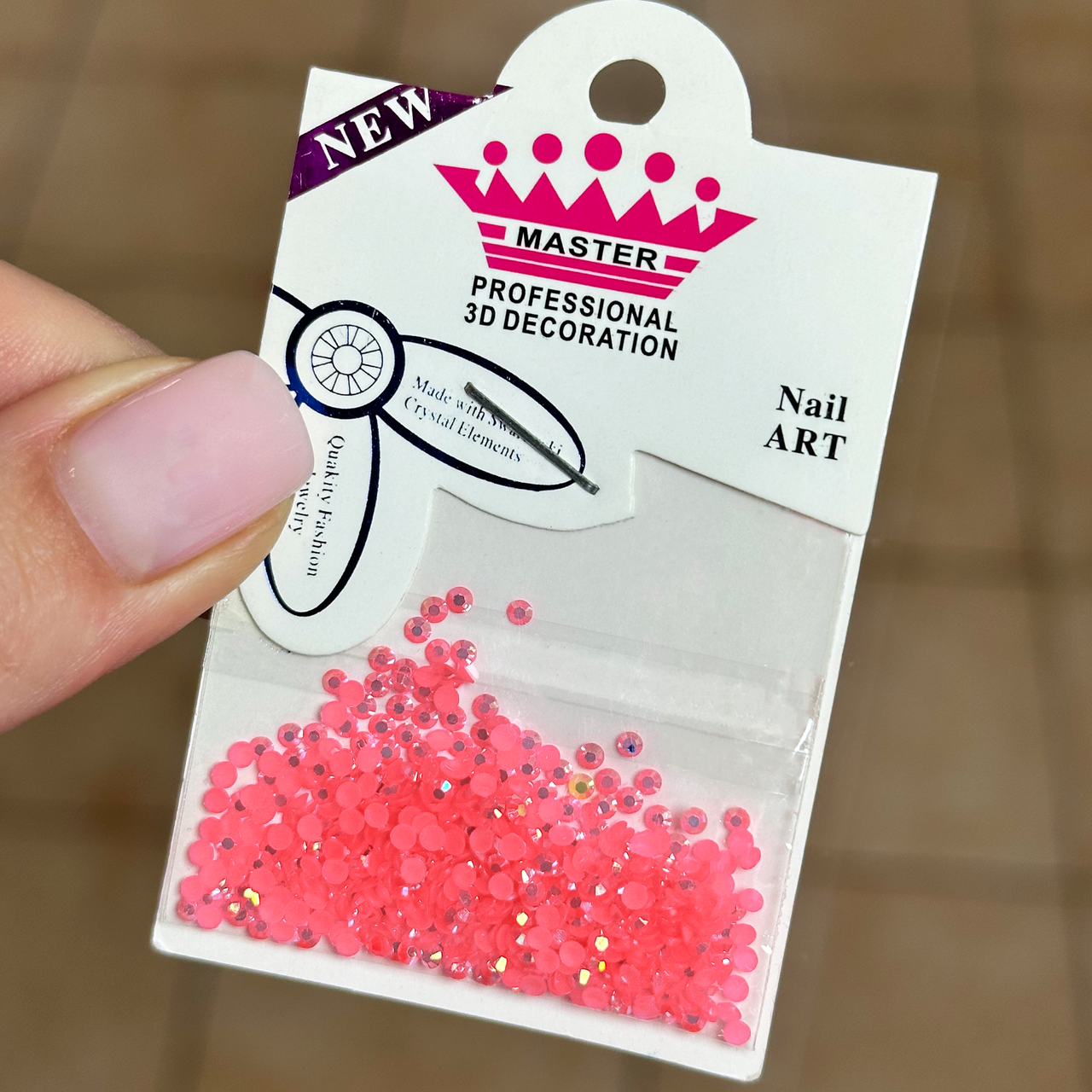 Стрази для декору Master Professional №27, рожеві