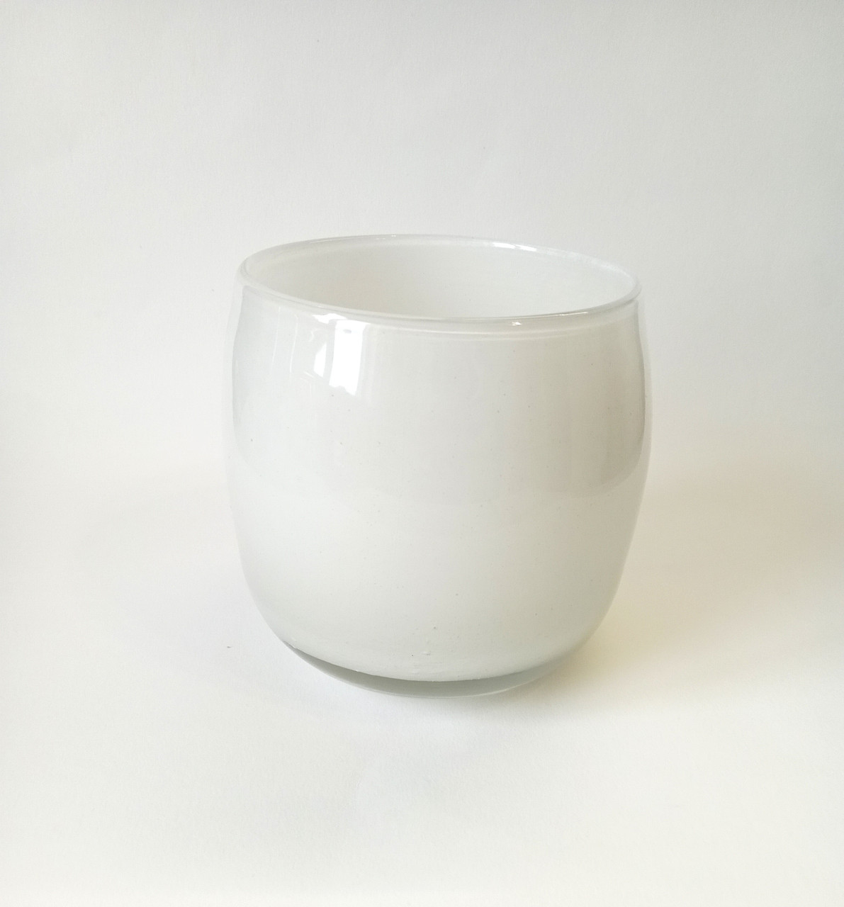 Ваза Орхідейка скляна біла, фото 1