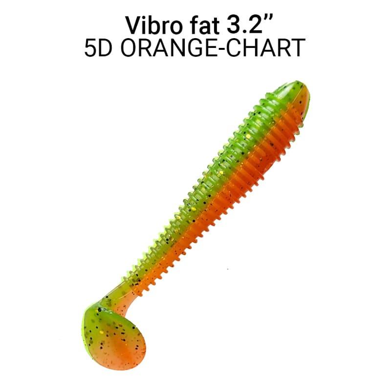 Їстівна силіконова приманка Crazy Fish Vibro fat 3.2" 73-80-5d-6 кальмар для лову щуки, судака та сома