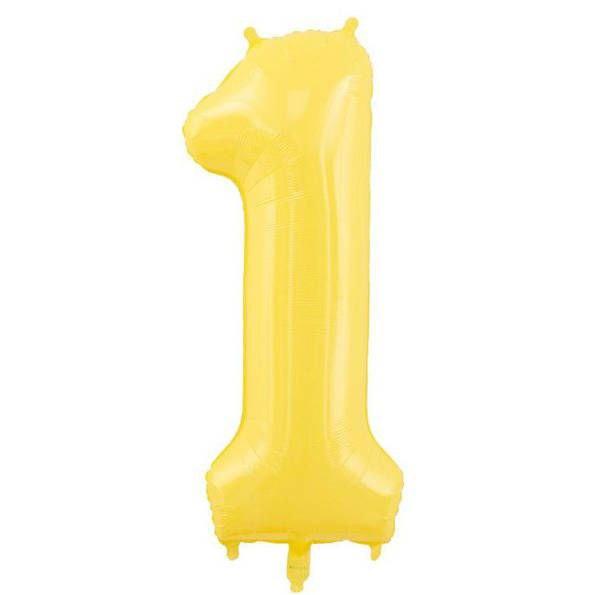 Цифра жовта плівка метрова з тягарцем "1", фото 1