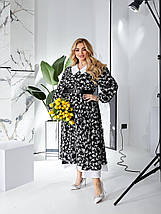 Дуже красиве плаття софт довгі рукави міді розміри батал, фото 2