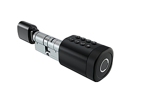 Розумний дверний біометричний замок (циліндр) SEVEN LOCK SL-7774BF black (35-90 мм)