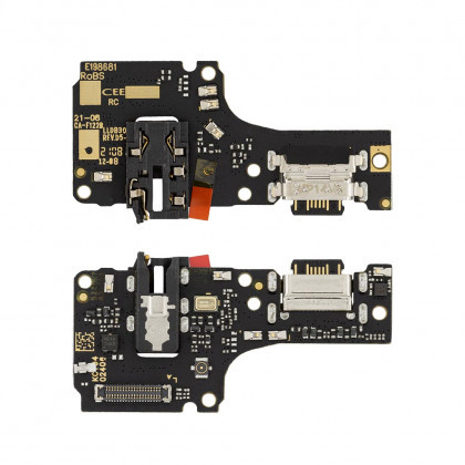 Нижня плата (Flex cable) для Xiaomi Redmi Note 10 з мікрофоном та компонентами Original, фото 1