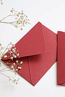 Подарунковий конверт ручної роботи Червоній