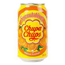 НАПІТОК БЕЗАЛКОГІЛЬНИЙ ГАЗОВАНИЙ ORANGE CHUPA CHUPS Ж/Б 345МЛ