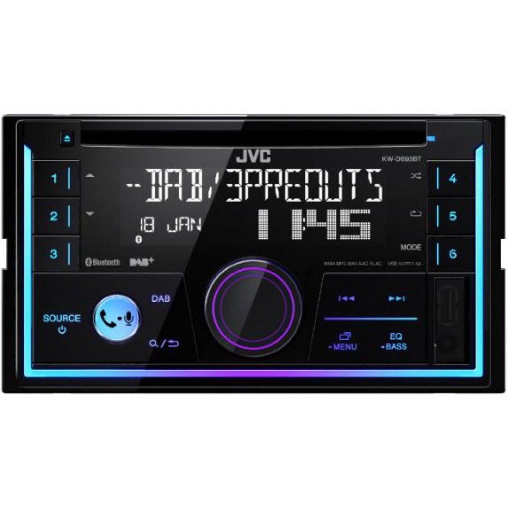 Універсальна автомагнітола 2-DIN JVC KW-DB93BT