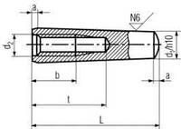 DIN 7978 Штифт 12х80 с внутренней резьбой