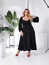 Сукня весна-осінь довжина міді вільний фасон батал, фото 5