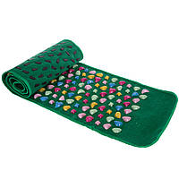 Доріжка масажна з камінням килимок ортопедичний 160x35 см WSX-168