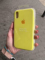 Чехол для iPhone XR Silicone Case Yellow / на айфон Xr силикон кейс желтый