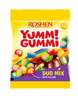 Упаковка желейних цукерок Roshen Yummi Gummi Duo Mix 70 г х 22 шт