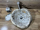 Раковина з білого мармуру кварц, фото 2