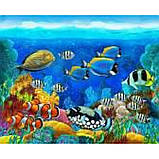 Набір для творчості алмазна вишивка картина мозаїка рибки 30*40 см 60882 полотно на рамі, фото 2