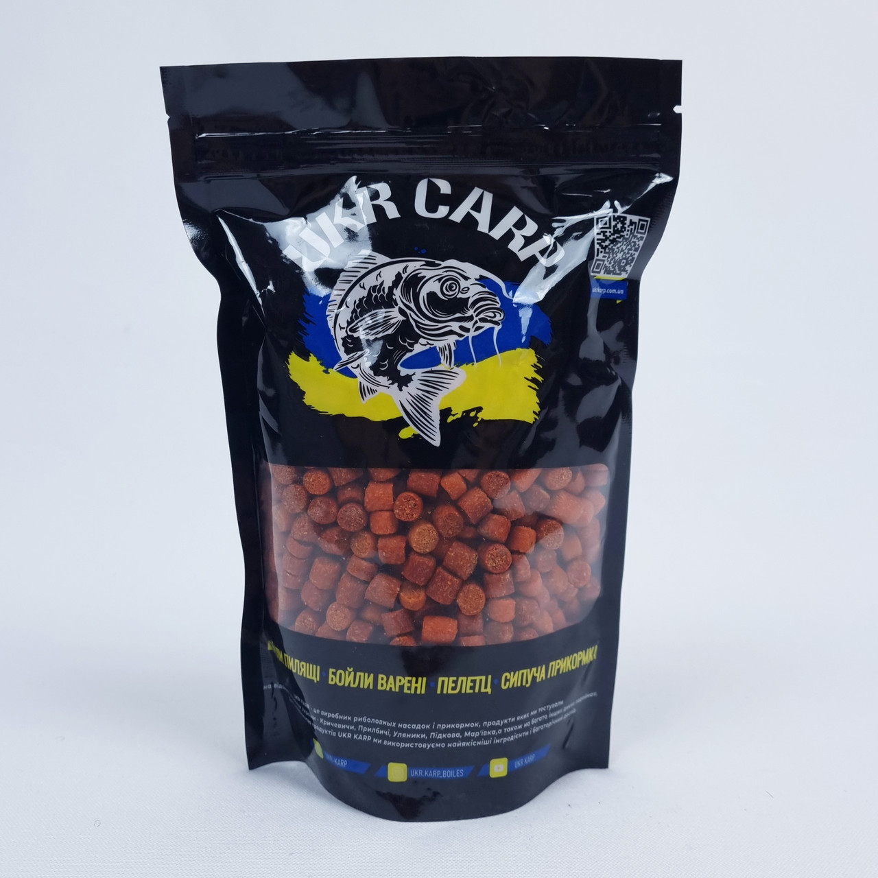 Пеллетс для рибалки пелец на коропа для флета Ukr Carp (Слива) 500 г 8 мм