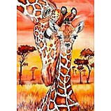 Набір для творчості алмазна вишивка картина мозаїка жирафи 30*40 см 60719_BGLD полотно на рамі, фото 2