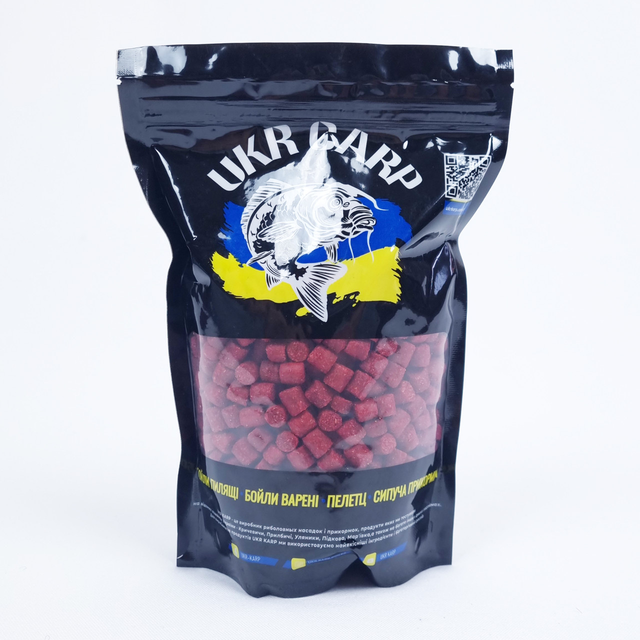 Пеллетс для рибалки пелец на коропа для флета Ukr Carp (Криль) 500 г 8 мм, фото 1
