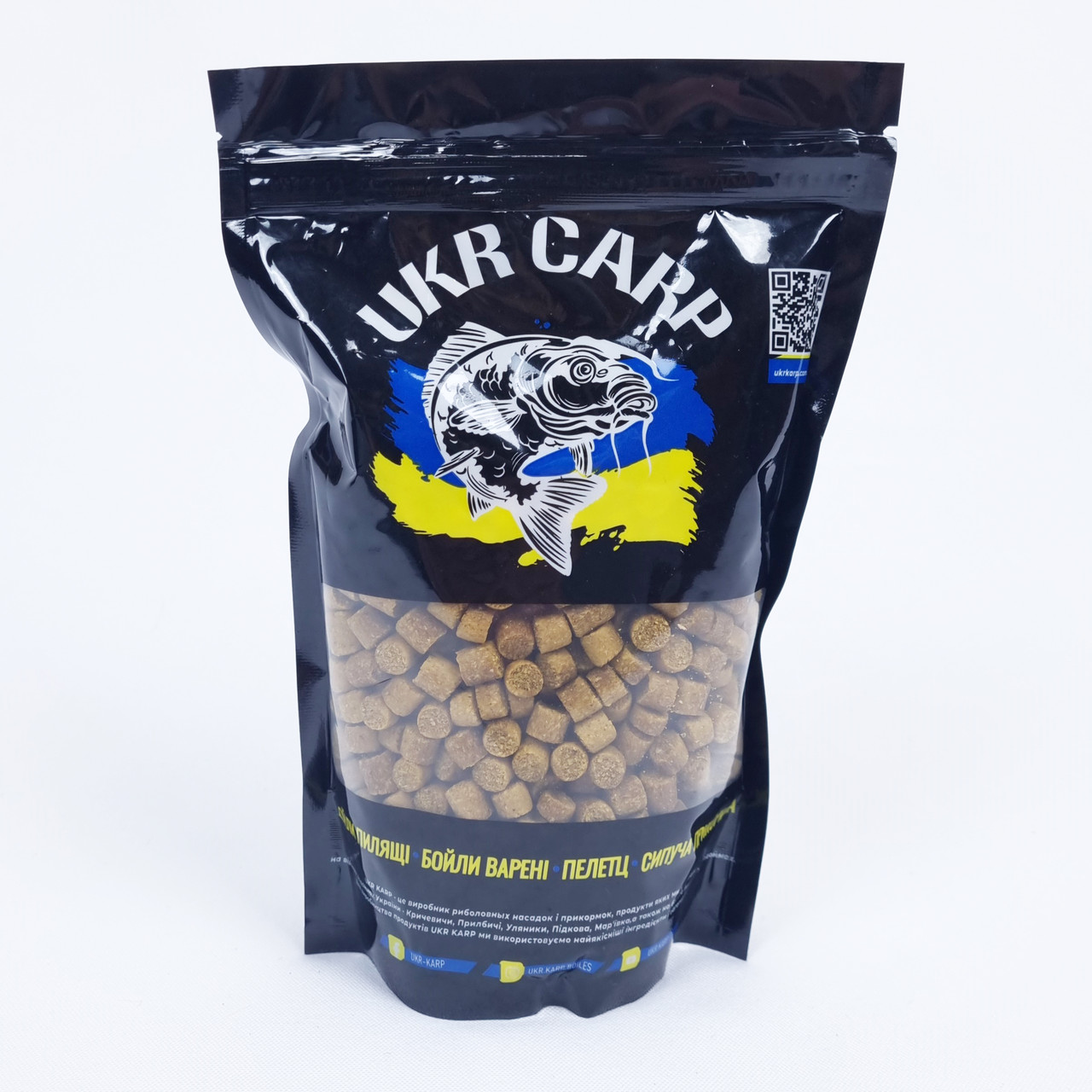 Пеллетс для рибалки пелец на коропа для флета Ukr Carp (Кукурудза) 500 г 8 мм, фото 1
