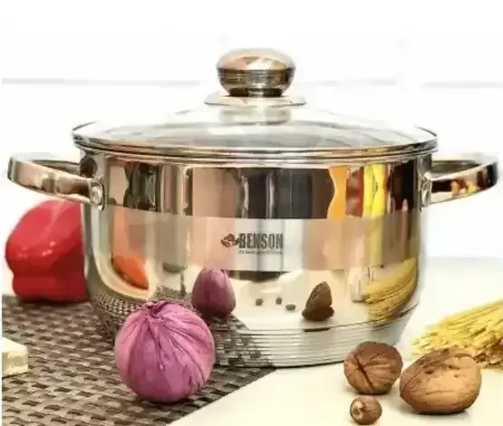 Каструля Benson BN-221 (6,5 л) з нержавіючої сталі