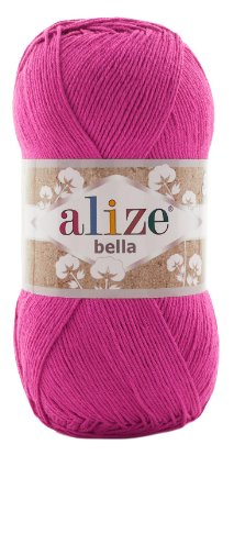 Нитки пряжа для в'язання бавовняна BELLA Белла 100 від ALIZE Алізе № 822