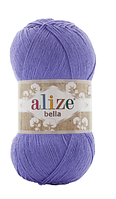 Нитки пряжа для в'язання бавовняна BELLA Белла 100 від ALIZE Алізе № 851 - синій