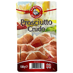 Прошутто Крудо Ла Боттега Prosciutto Crudo La Bottega 100g 30шт/ящ (Код: 00-00005559)