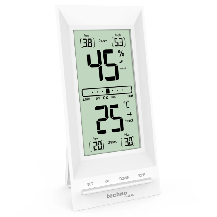 Гігрометр для дому Термогігрометр домашній Technoline WS9129 White (WS9129) Німеччина