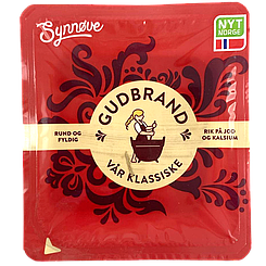 Сир нарізка карамельний гудбранд 35% Суннове Synnove gudbrand 150g 10шт/ящ (Код: 00-00016088)