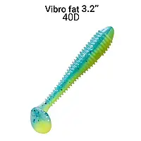 Съедобная силиконовая приманка Crazy Fish Vibro fat 3.2" 73-80-40d-6 кальмар для ловли щуки, судака, и сома
