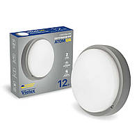 Світильник LED Violux ДББ ATOM UA сірий 12W 5000K IP54 картон
