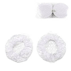 Сіточка для волосся біла з рюшем