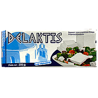 Сир фета салатний 55% Делактіс Delaktis 200g 24шт/ящ (Код: 00-00016089)