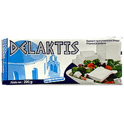 Сир фета салатний 55% Делактіс Delaktis 200g 24шт/ящ (Код: 00-00016089)