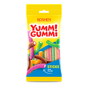 Упаковка желейних цукерок Roshen Yummi Gummi Sour Sticks 70 г х 40 шт
