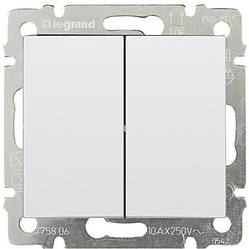 Valena Classic Вимикач 2-клавішний білий, Legrand, 774405