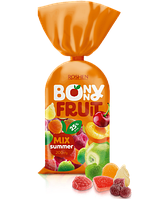 Упаковка желейних цукерок Roshen Bonny-fruit summer mix 200 г х 18 шт