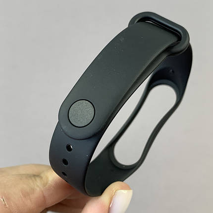 Ремінець для Xiaomi Mi Band 6 силіконовий ремінець для фітнес браслета сяомі мі бенд 6 чорний BND, фото 2