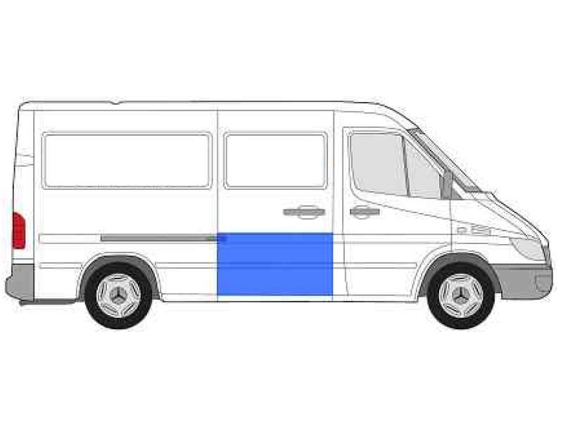 Рем бокових дверей MERCEDES SPRINTER (95- г.) (66 см.) лівою правою (вир-во KLOKKERHOLM)