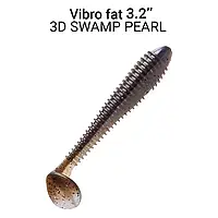 Съедобная силиконовая приманка Crazy Fish Vibro fat 3.2"73-80-3d-6 кальмар для ловли щуки, судака, и сома