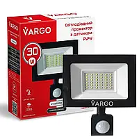 30W 6500K "Vargo" прожектор с датчиком движения 220V (330330)